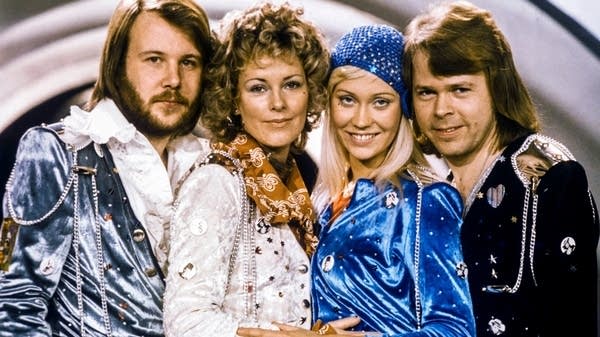 Poster ABBA in the 1970s