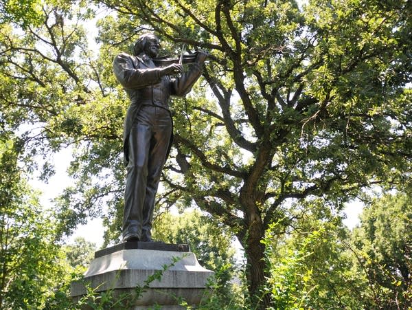 Poster Ole Bull statue in Loring Park, Minneapolis.