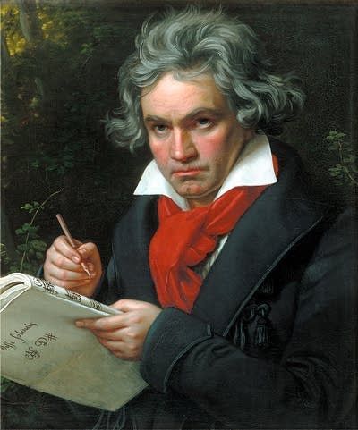 Beethoven working on the Missa Solemnis