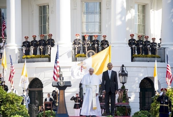 Poster Pope Francis at the White House
