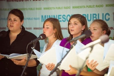 Singers perform at the Minnesota State Fair in 201