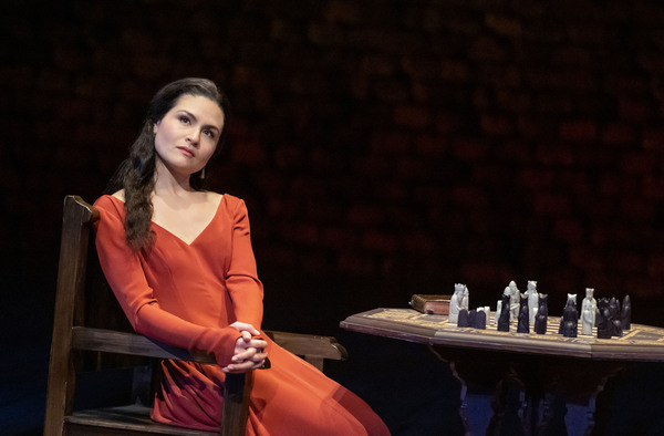 Phillipa Soo plays Guinevere in the current revival of Camelot at Lincoln Center Theater.