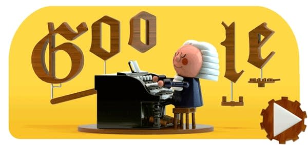 Poster Bach Google Doodle